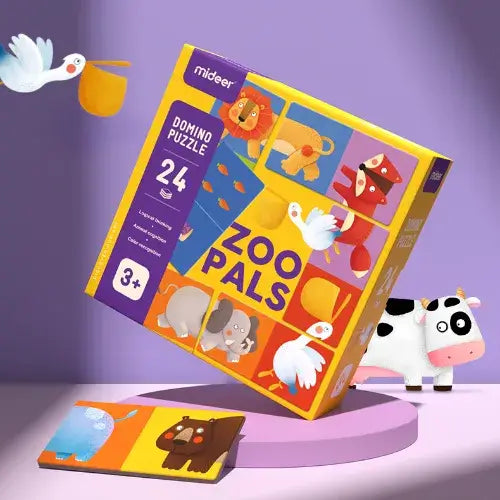 أحجية دومينو زملاء حديقة الحيوانات